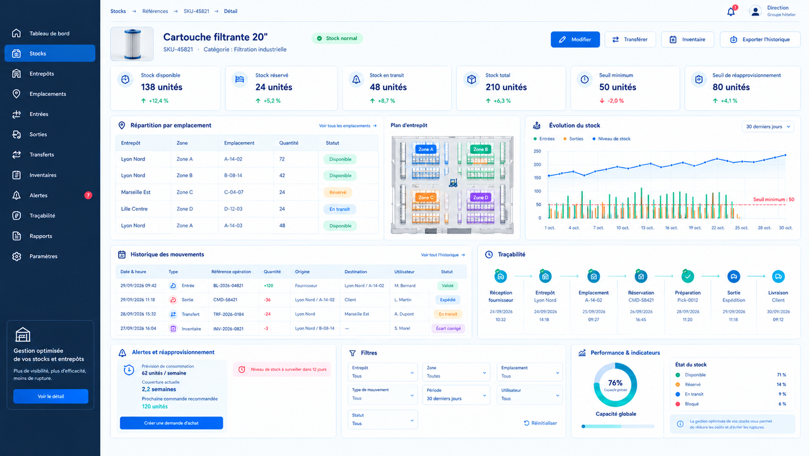 Logiciel de gestion de stocks et d'entrepôt — visuel 2