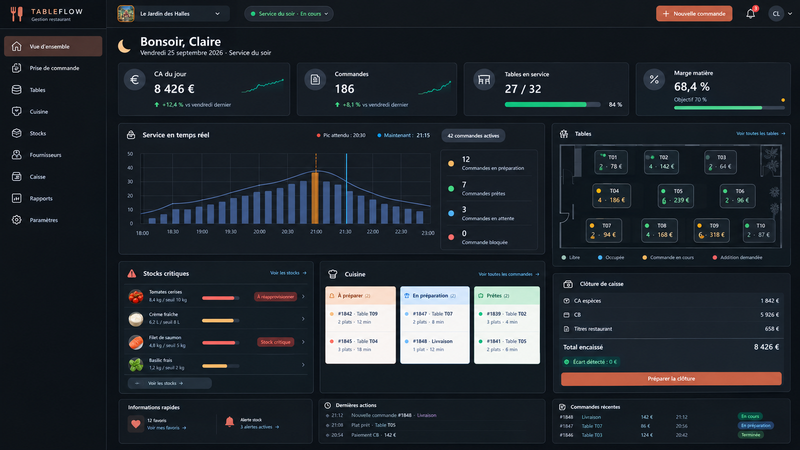 Logiciel de gestion pour restaurants — visuel 1