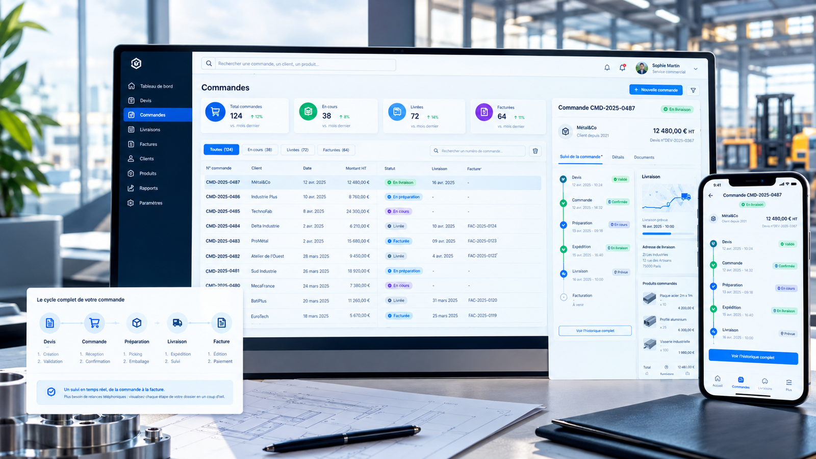 Gestion des commandes et des livraisons — visuel 1