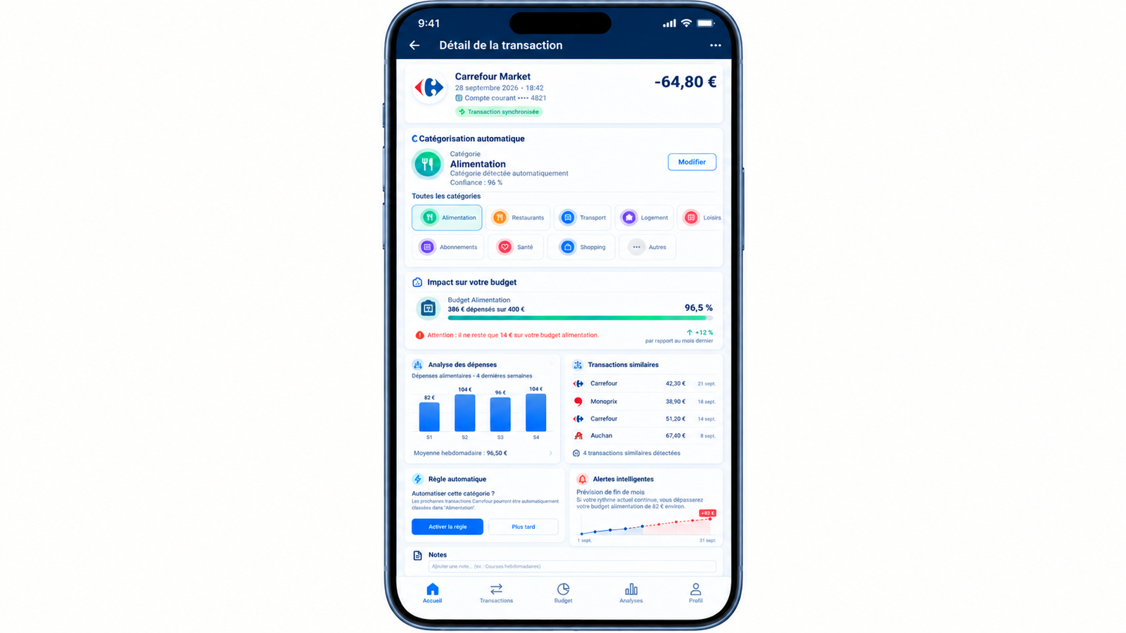 Application de gestion de budget personnel — visuel 2